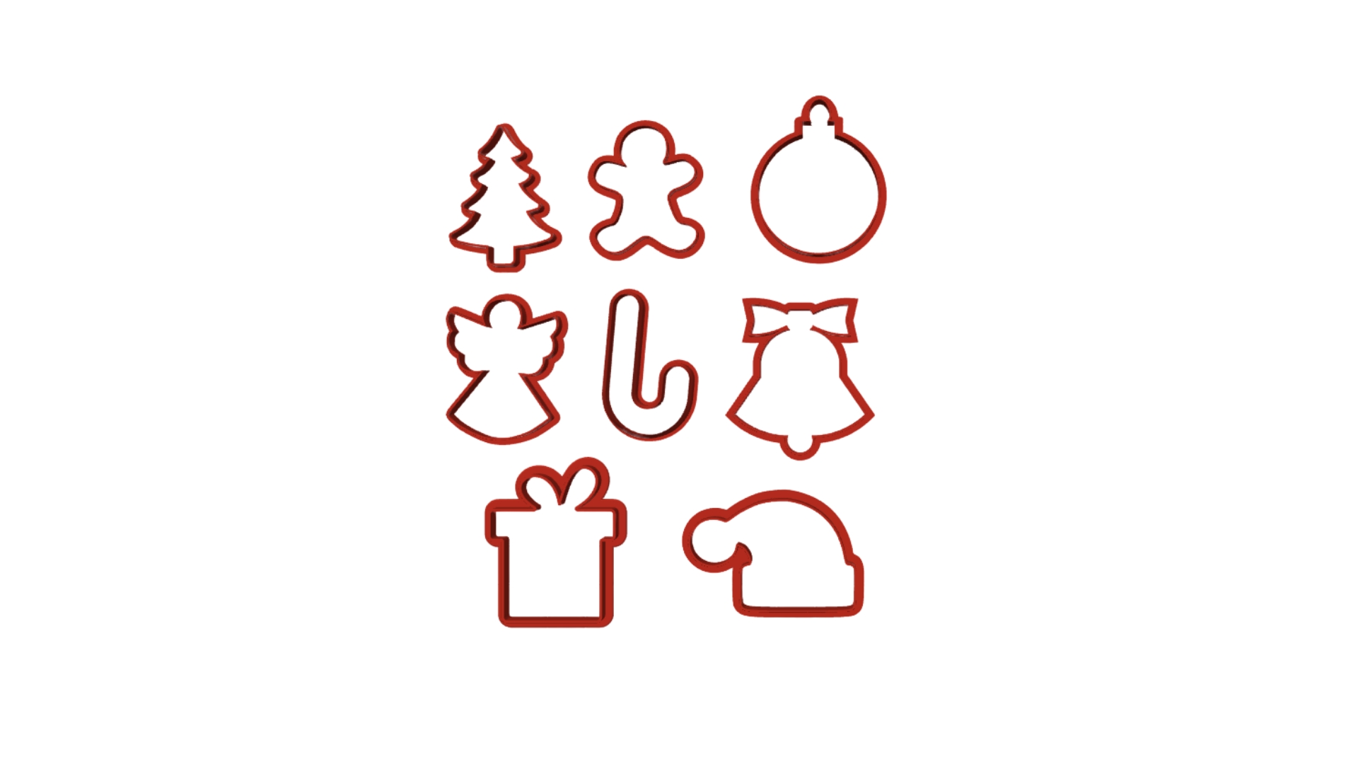 Conjunto de moldes de Natal