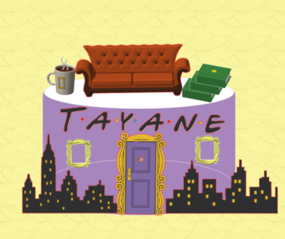 Topo de bolo - Tayane