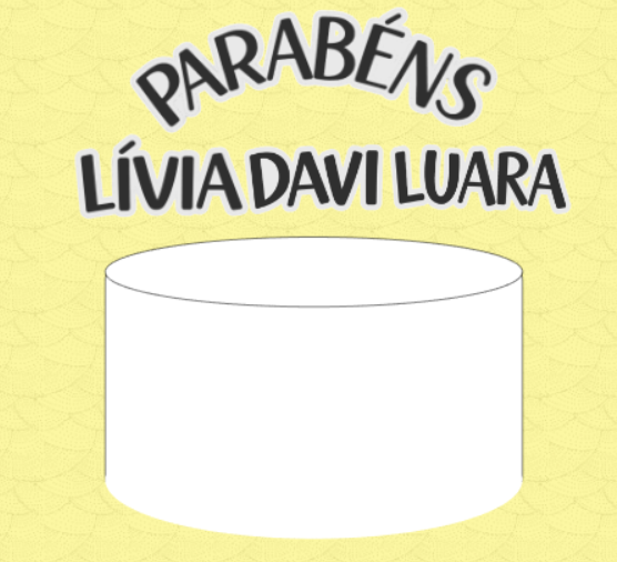 Topo de bolo - Parabéns
