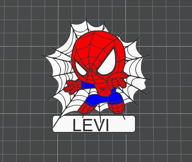 Topo de bolo - Nome Homem Aranha