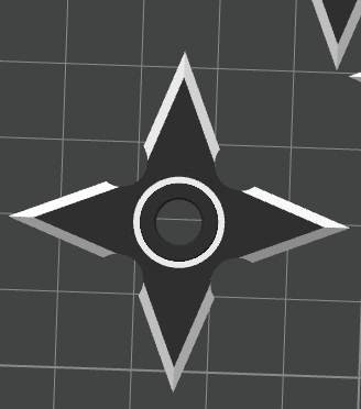 Shuriken fidget - 2 cores
